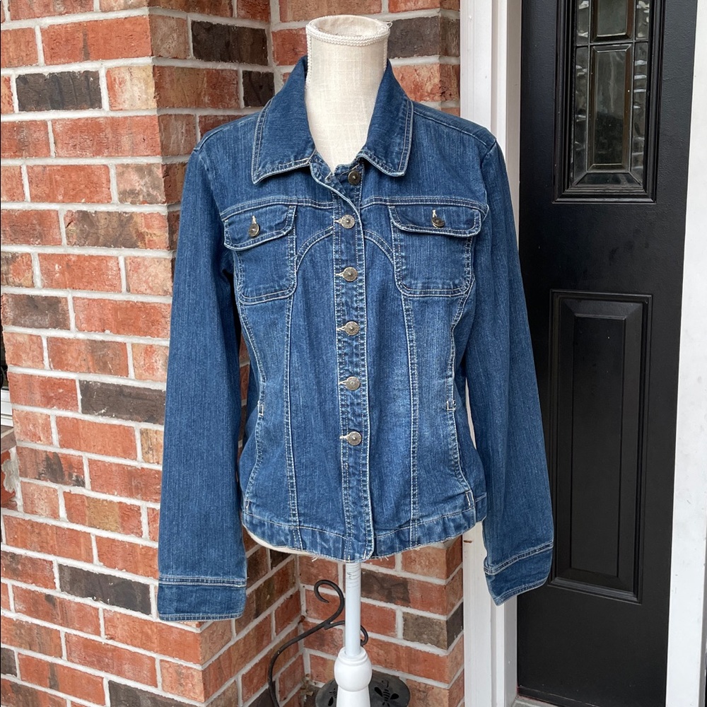 Kikit Women's Blue‎ Denim Jean Jacket